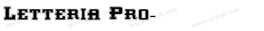 Letteria Pro字体转换